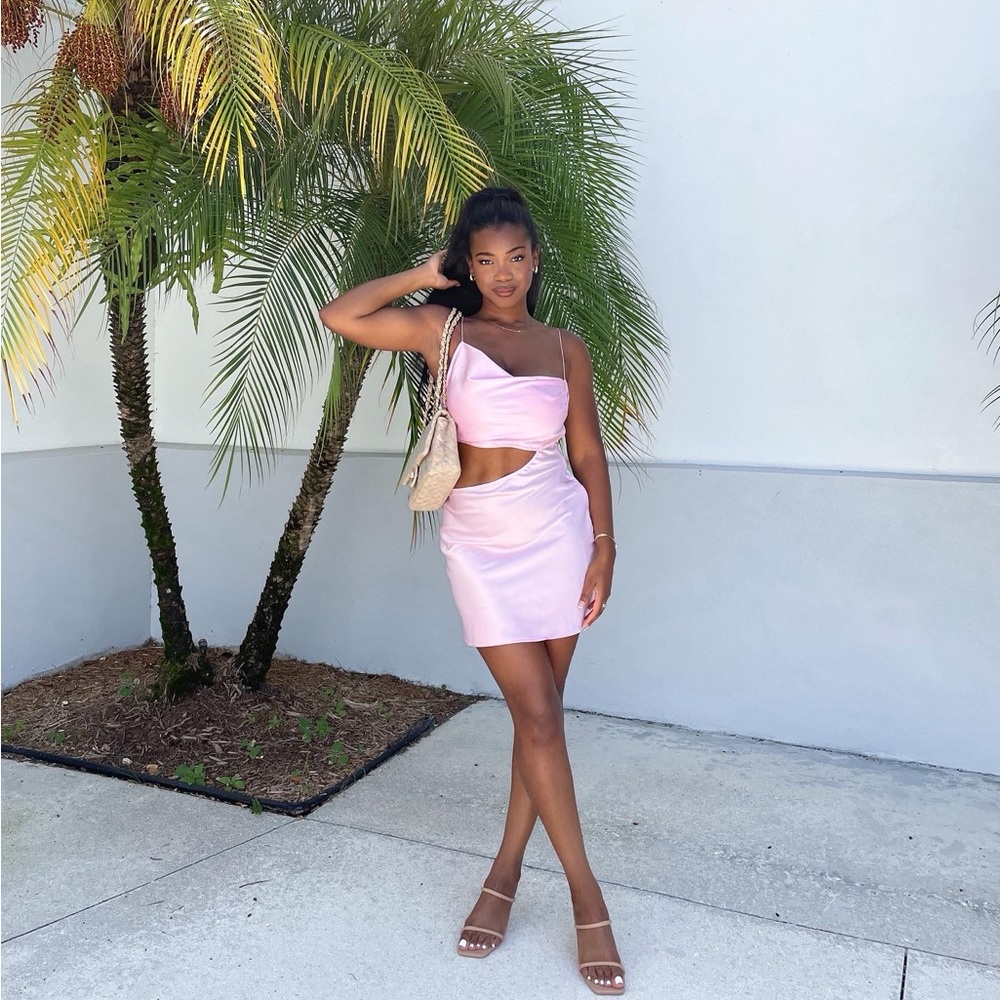 mini satin dress